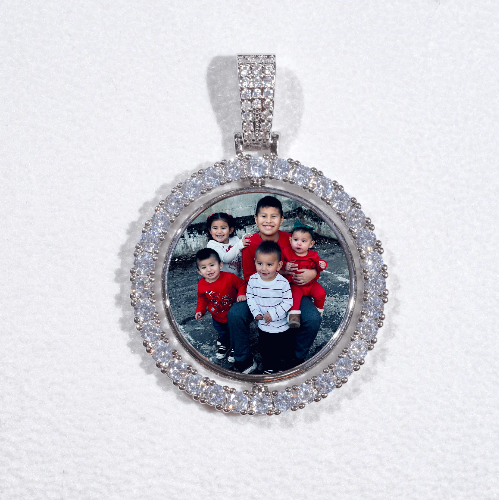 3D Spinning 2-Faced Custom Picture Pendant