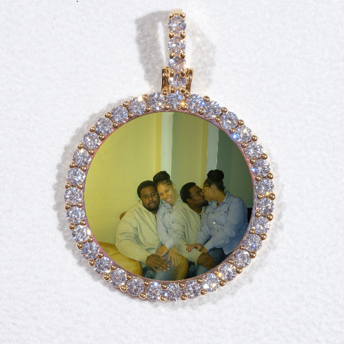 3D CIRCLE CUSTOM PICTURE PENDANT SMALL SIZE