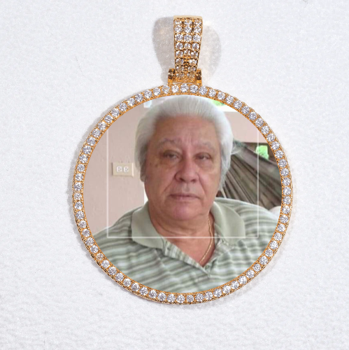 MEDIUM 3D CIRCLE CUSTOM PICTURE PENDANT