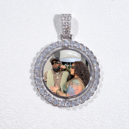 3D Spinning 2-Faced Custom Picture Pendant