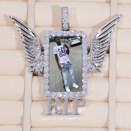 RIP WING 3D CUSTOM PICTURE PENDANT