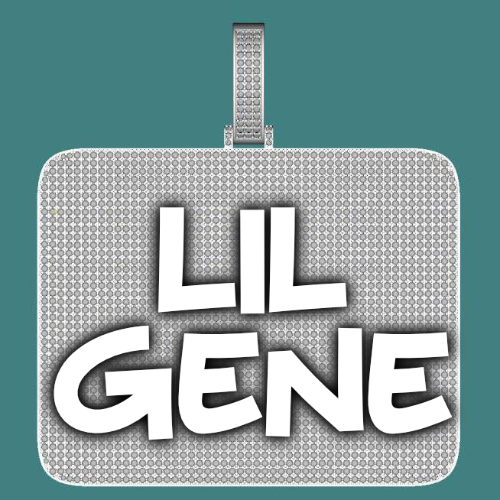 CUSTOM LETTER NECKLACE 3D BIG SQUARE