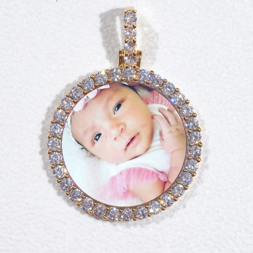 3D CIRCLE CUSTOM PICTURE PENDANT SMALL SIZE