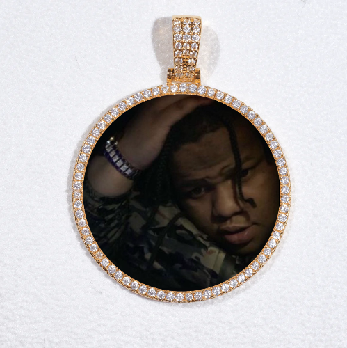 MEDIUM 3D CIRCLE CUSTOM PICTURE PENDANT