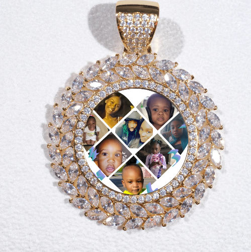 Large 3D Wheat Ear Custom Picture Pendant