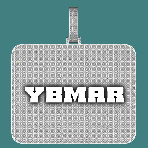 CUSTOM LETTER NECKLACE 3D BIG SQUARE
