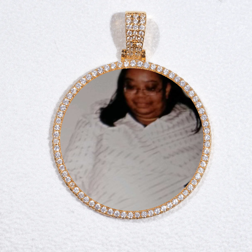 MEDIUM 3D CIRCLE CUSTOM PICTURE PENDANT