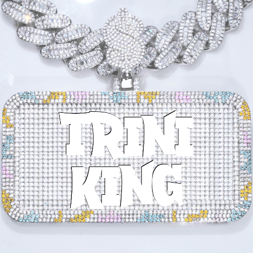 CUSTOM LETTER NECKLACE 3D COLORFUL SQUARE