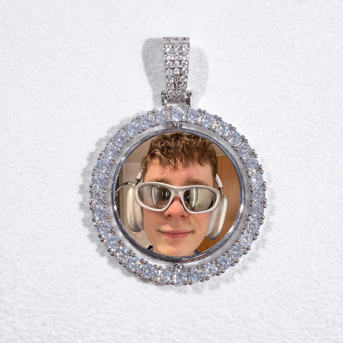 3D Spinning 2-Faced Custom Picture Pendant