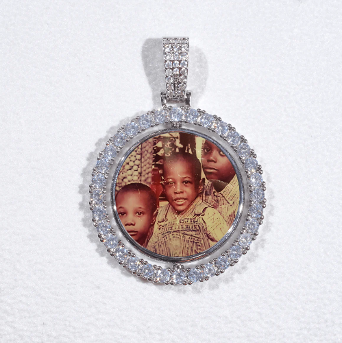 3D Spinning 2-Faced Custom Picture Pendant