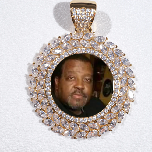 Large 3D Wheat Ear Custom Picture Pendant