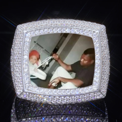 3D CUSTOM PICTURE ICED RING