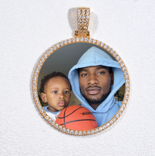 MEDIUM 3D CIRCLE CUSTOM PICTURE PENDANT