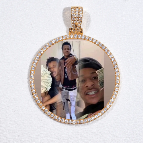 MEDIUM 3D CIRCLE CUSTOM PICTURE PENDANT