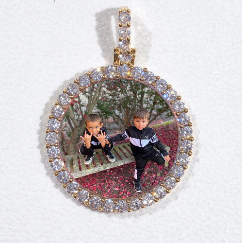 3D CIRCLE CUSTOM PICTURE PENDANT SMALL SIZE
