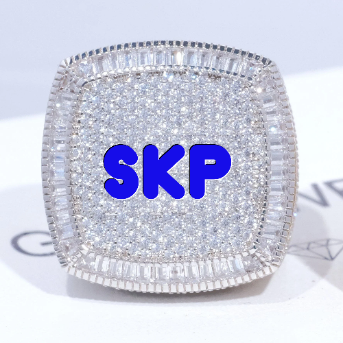 CUSTOM LETTER 3D ICED RING
