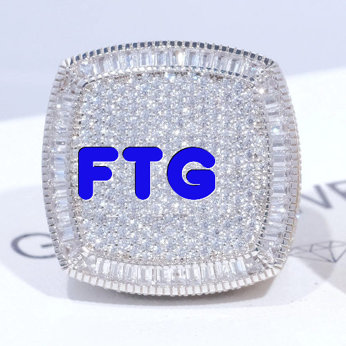 CUSTOM LETTER 3D ICED RING