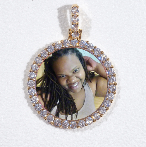 3D CIRCLE CUSTOM PICTURE PENDANT SMALL SIZE