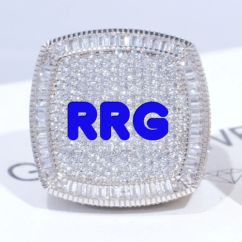 CUSTOM LETTER 3D ICED RING