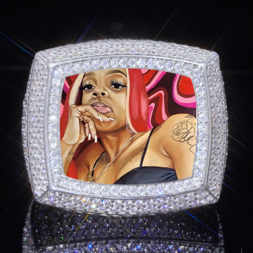 3D CUSTOM PICTURE ICED RING
