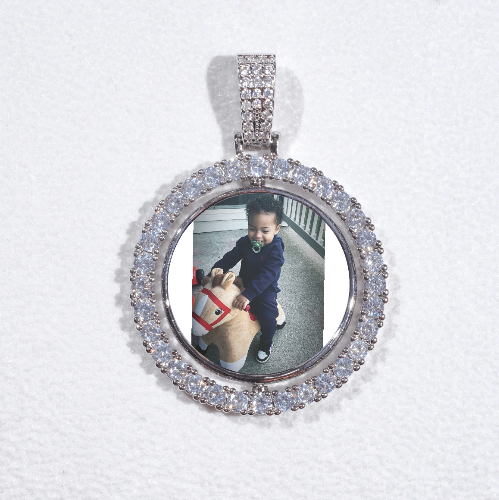 3D Spinning 2-Faced Custom Picture Pendant