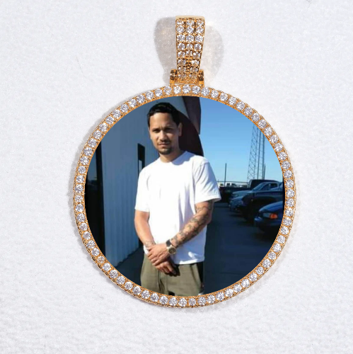 MEDIUM 3D CIRCLE CUSTOM PICTURE PENDANT