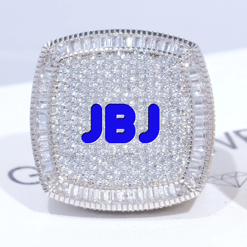CUSTOM LETTER 3D ICED RING