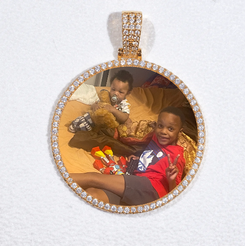 MEDIUM 3D CIRCLE CUSTOM PICTURE PENDANT