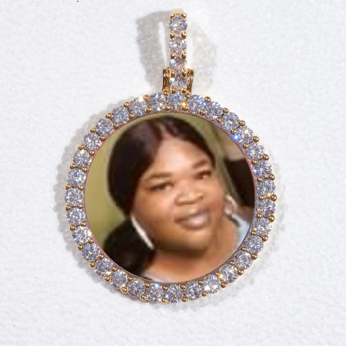 3D CIRCLE CUSTOM PICTURE PENDANT SMALL SIZE