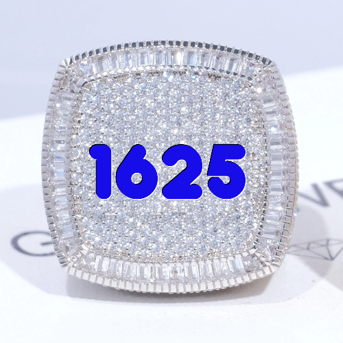 CUSTOM LETTER 3D ICED RING