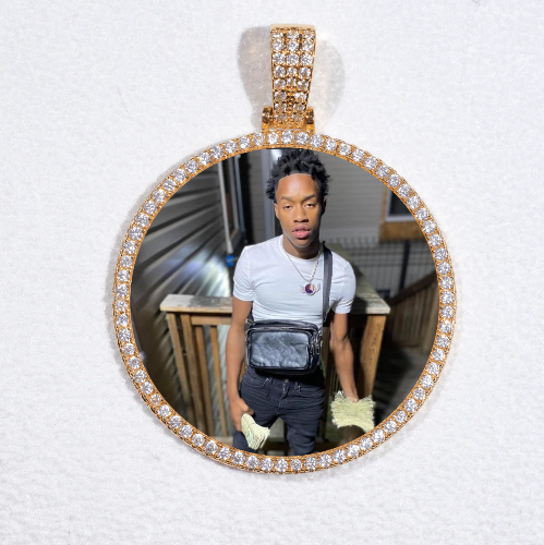 MEDIUM 3D CIRCLE CUSTOM PICTURE PENDANT
