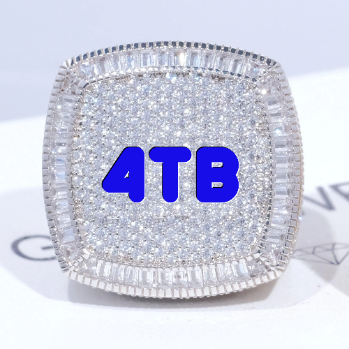 CUSTOM LETTER 3D ICED RING