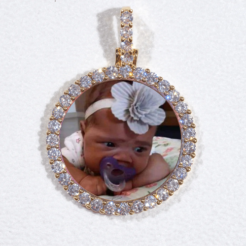 3D CIRCLE CUSTOM PICTURE PENDANT SMALL SIZE