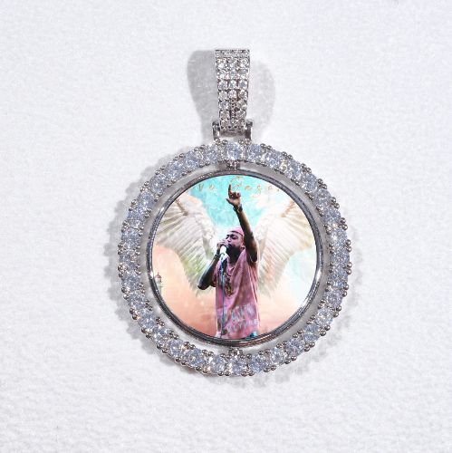 3D Spinning 2-Faced Custom Picture Pendant