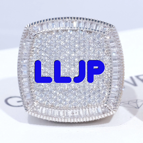 CUSTOM LETTER 3D ICED RING