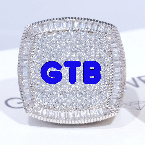 CUSTOM LETTER 3D ICED RING