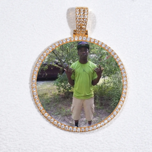 MEDIUM 3D CIRCLE CUSTOM PICTURE PENDANT