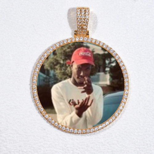 MEDIUM 3D CIRCLE CUSTOM PICTURE PENDANT