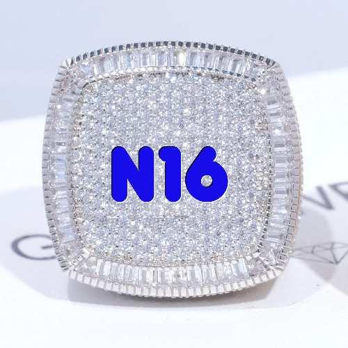 CUSTOM LETTER 3D ICED RING
