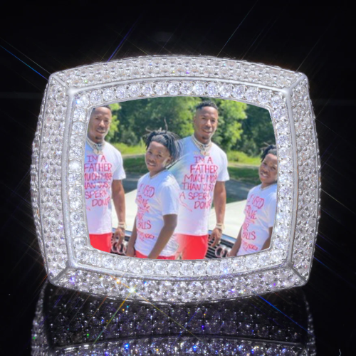 3D CUSTOM PICTURE ICED RING