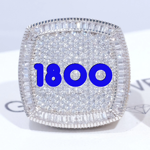 CUSTOM LETTER 3D ICED RING