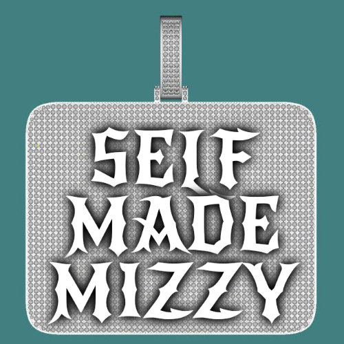 CUSTOM LETTER NECKLACE 3D BIG SQUARE