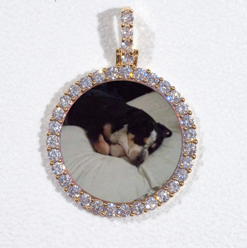 3D CIRCLE CUSTOM PICTURE PENDANT SMALL SIZE