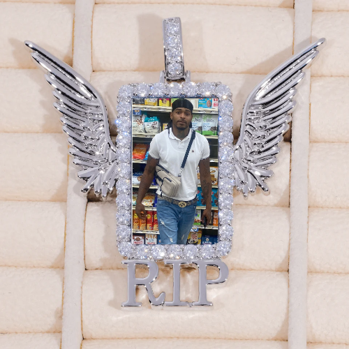 RIP WING 3D CUSTOM PICTURE PENDANT