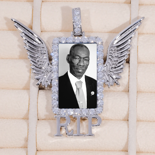 RIP WING 3D CUSTOM PICTURE PENDANT