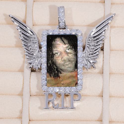 RIP WING 3D CUSTOM PICTURE PENDANT