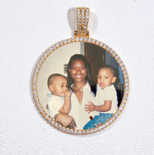 MEDIUM 3D CIRCLE CUSTOM PICTURE PENDANT