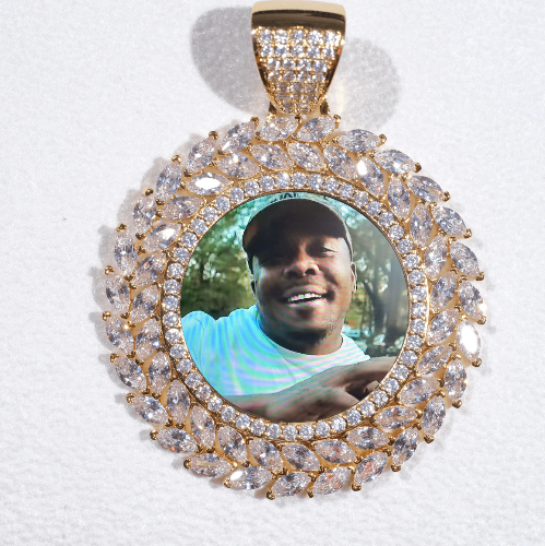 Large 3D Wheat Ear Custom Picture Pendant
