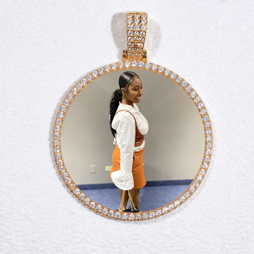 MEDIUM 3D CIRCLE CUSTOM PICTURE PENDANT