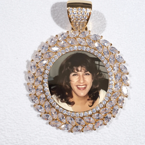 Large 3D Wheat Ear Custom Picture Pendant